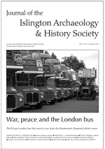 islington history society journal autumn 2014                    cover