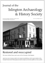 islington history                  society journal winter 2015 cover