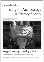 islington history society journal summer 2016                    cover